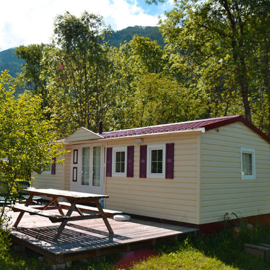 Mobil-Home tout confort au Camping Les 6 Stations, location en montagne, Hautes-Alpes